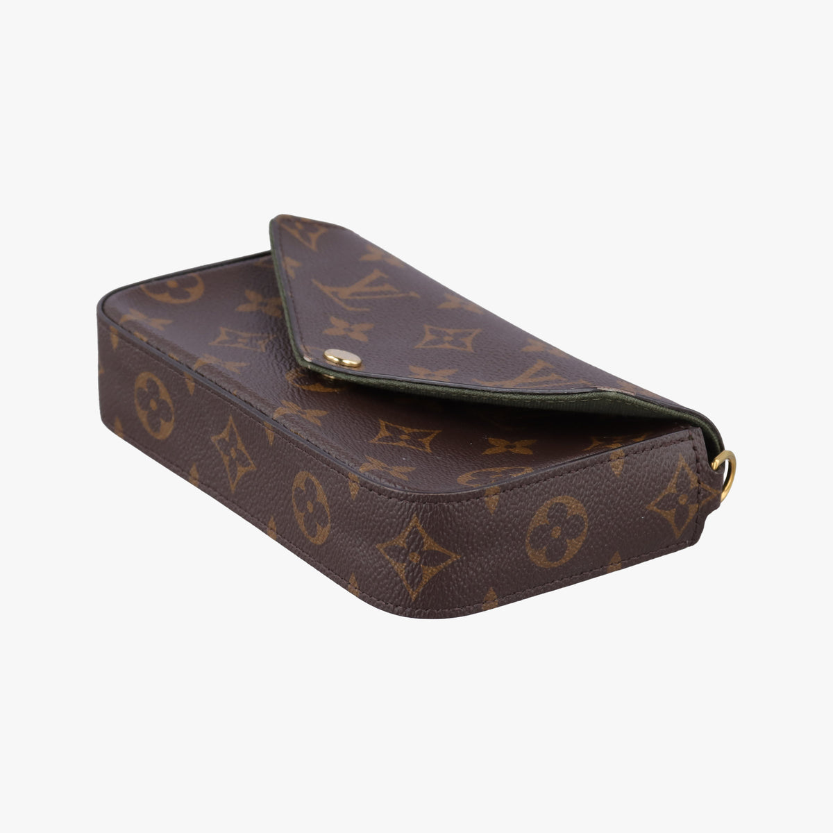 Multi Pochette FeLICIE Brown×KHAKI Monogram Canvas M80091 FH0211ミュルティ ポシェット フェリシー モノグラム/ブラウン×カーキ モノグラムキャンバス M80091 FH0211