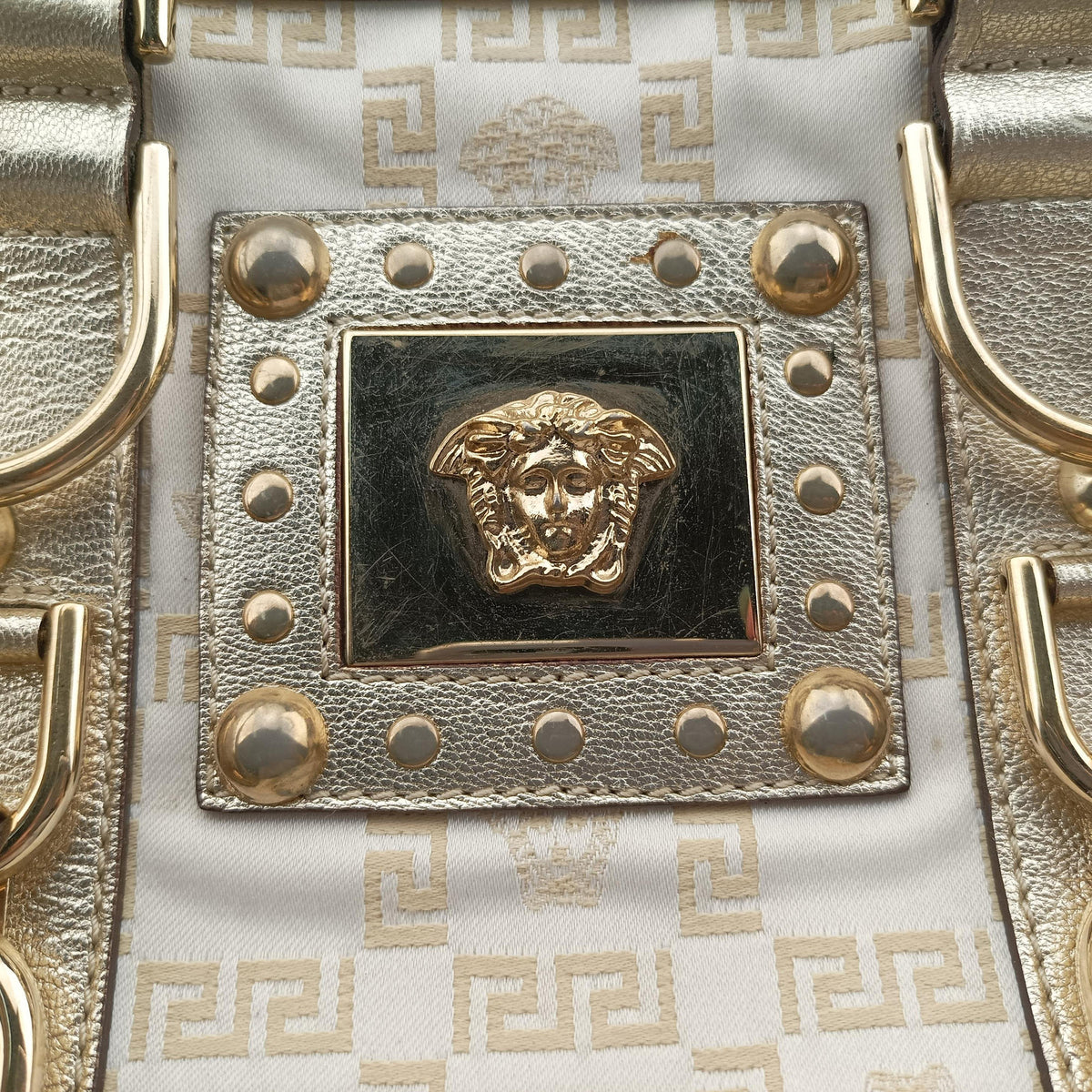 La Medusa Golden Canvas × Leather ラ メデューサ ゴールド キャンバス × レザー 