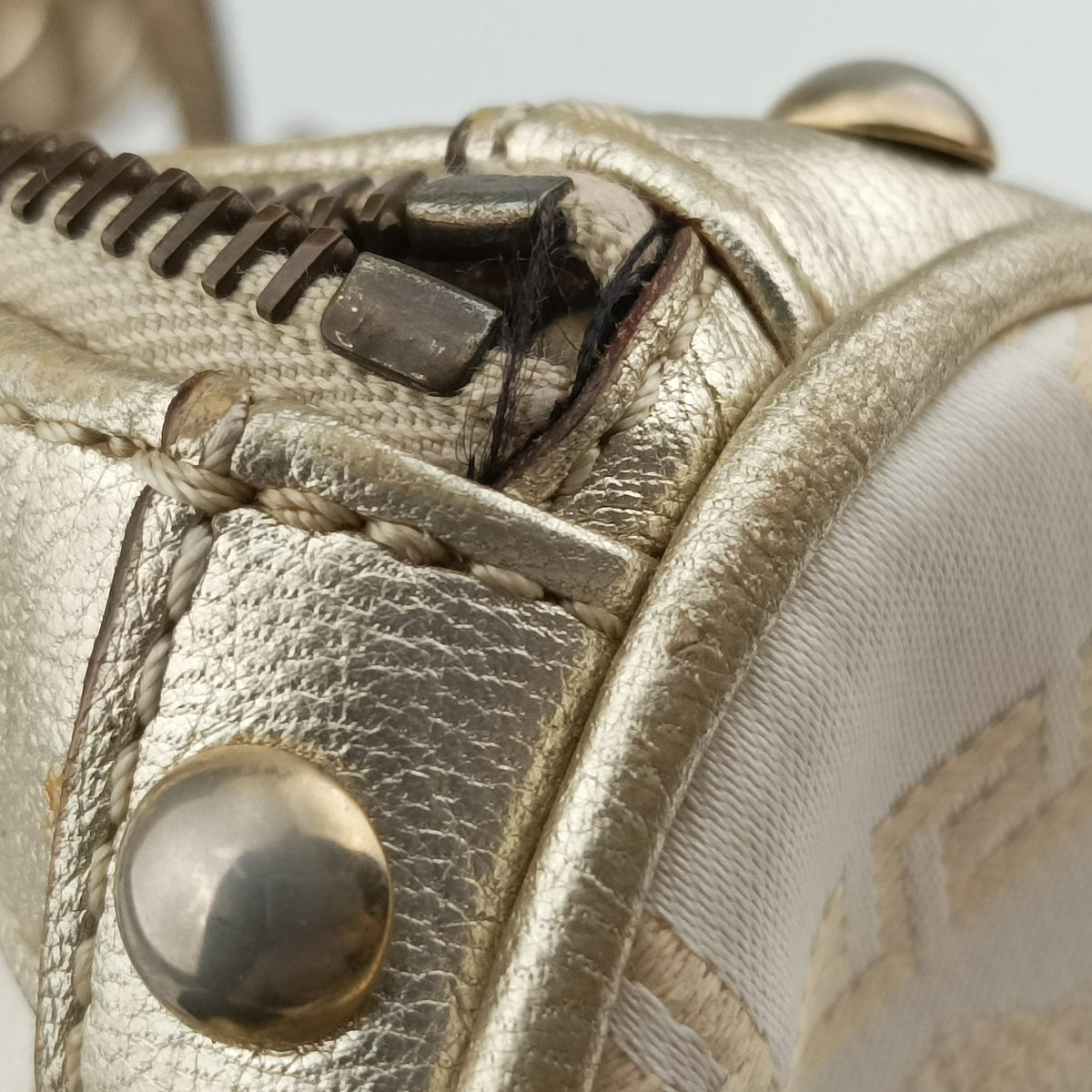 La Medusa Golden Canvas × Leather ラ メデューサ ゴールド キャンバス × レザー 