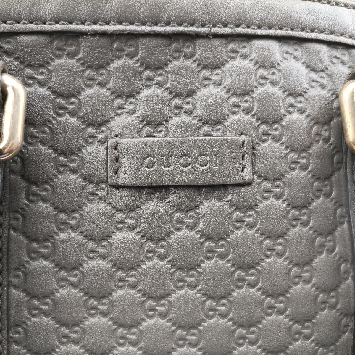 Microguccissima Grey Leather 449654 C026722077マイクログッチシマ グレー レザー 449654 C026722077