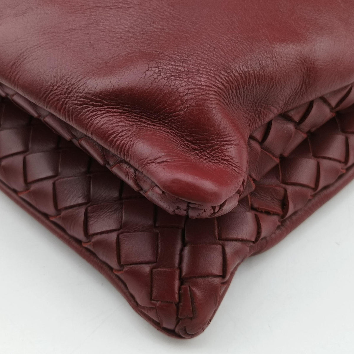 Intrecciato Red lambskin B02619355Tイントレチャート レッド ラムスキン B02619355T