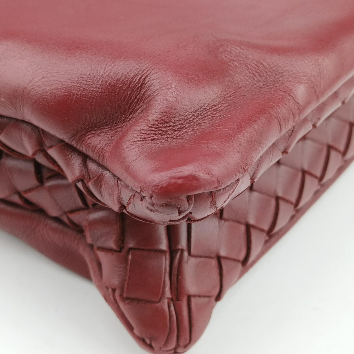 Intrecciato Red lambskin B02619355Tイントレチャート レッド ラムスキン B02619355T
