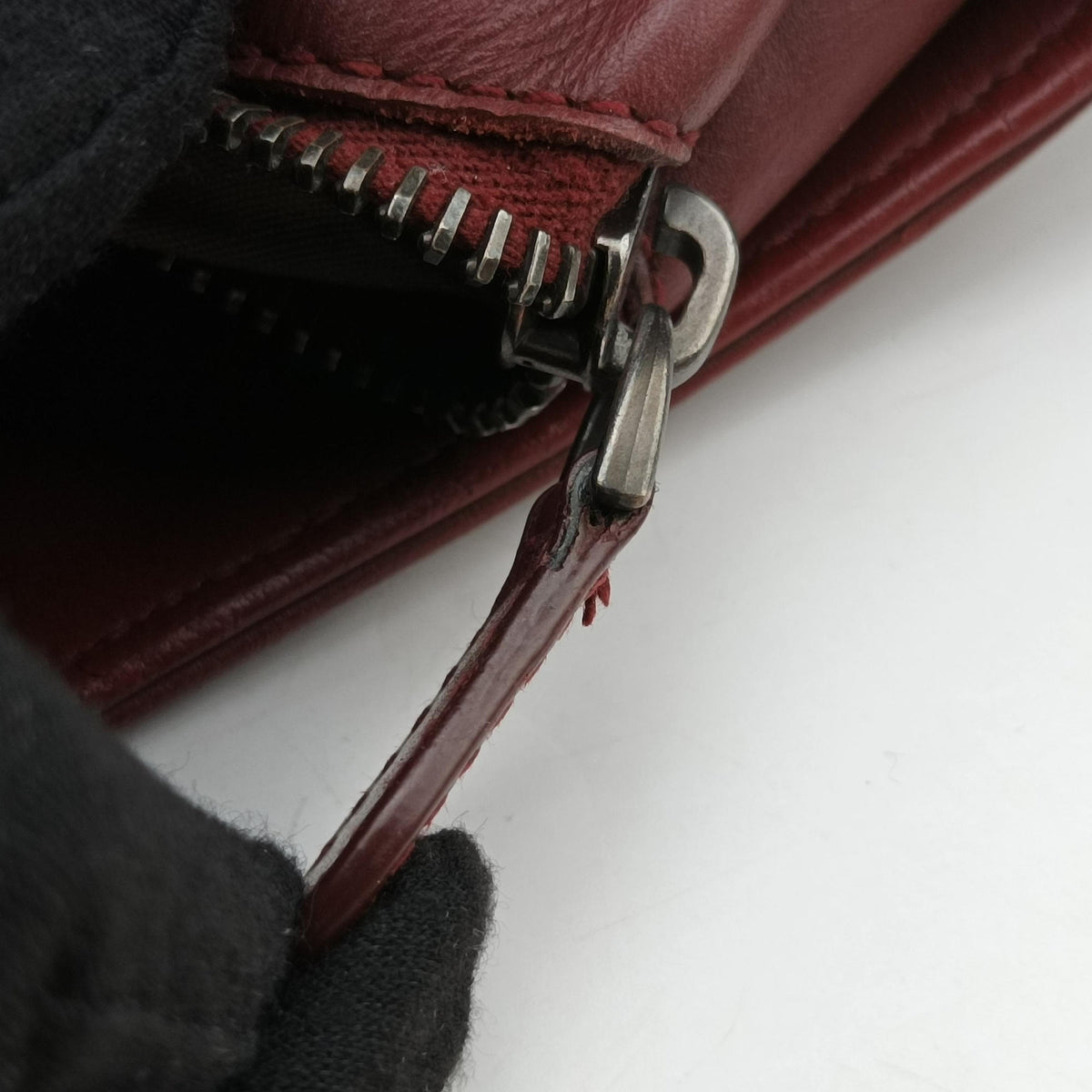 Intrecciato Red lambskin B02619355Tイントレチャート レッド ラムスキン B02619355T