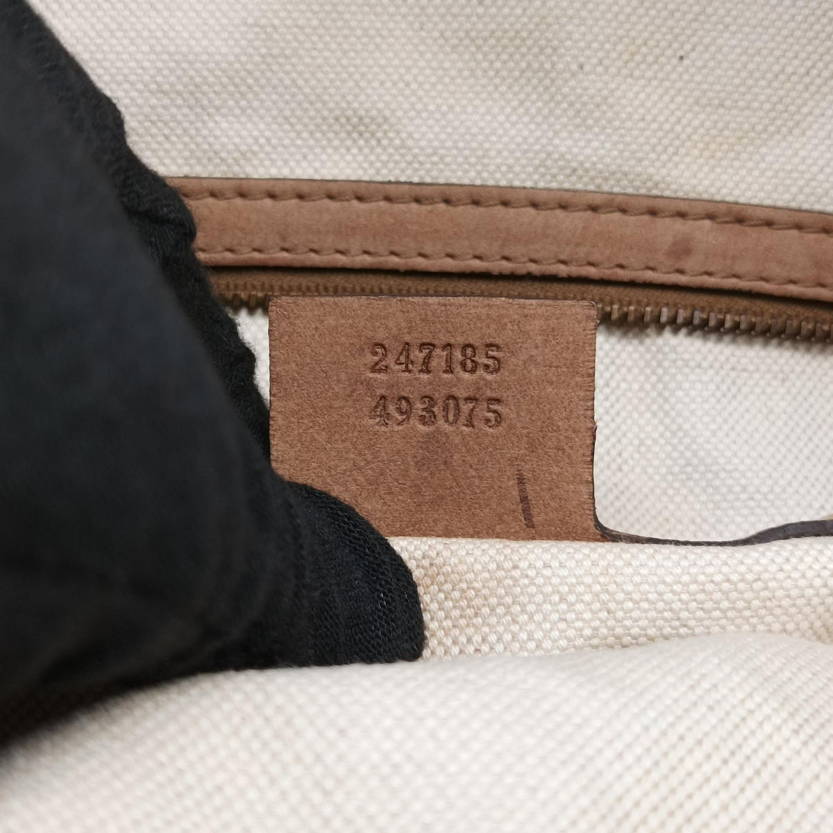 GG Running Beige Canvas × Suede 247185 B7141851ジージーランニング ベージュ キャンバス × スエード 247185 B7141851