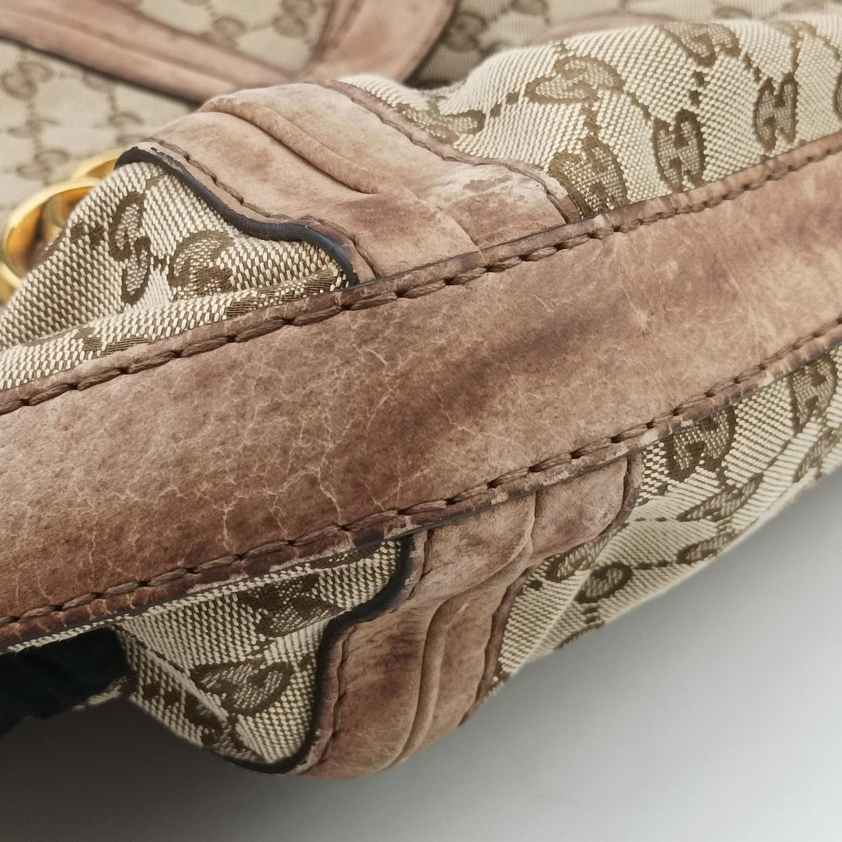 GG Running Beige Canvas × Suede 247185 B7141851ジージーランニング ベージュ キャンバス × スエード 247185 B7141851