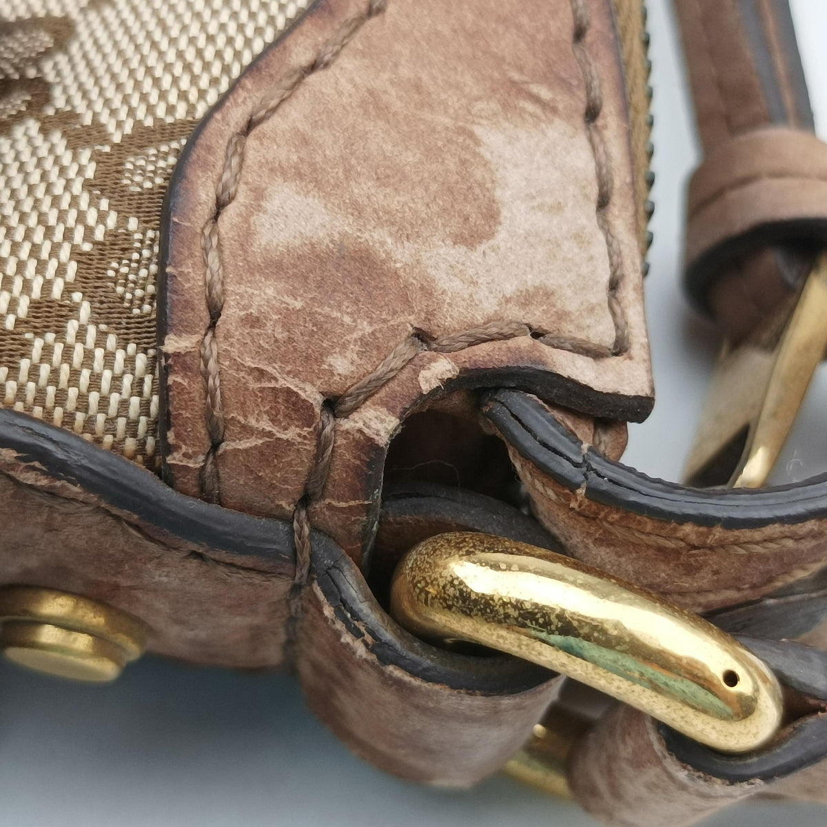GG Running Beige Canvas × Suede 247185 B7141851ジージーランニング ベージュ キャンバス × スエード 247185 B7141851