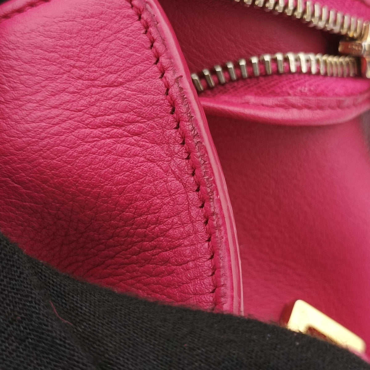 Y Ligne Petit Cabas Rose Leather 311210 311210.467891Yライン プチカバス ローズ レッド レザー 311210 311210.467891