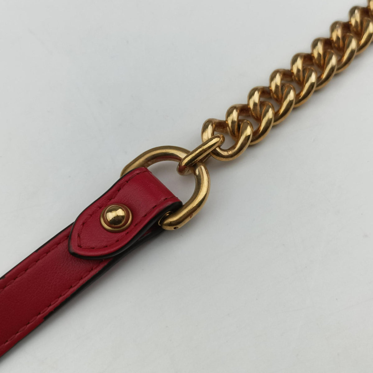 GG Marmont Red Leather 443497 H024674783GGマーモント レッド レザー 443497 H024674783