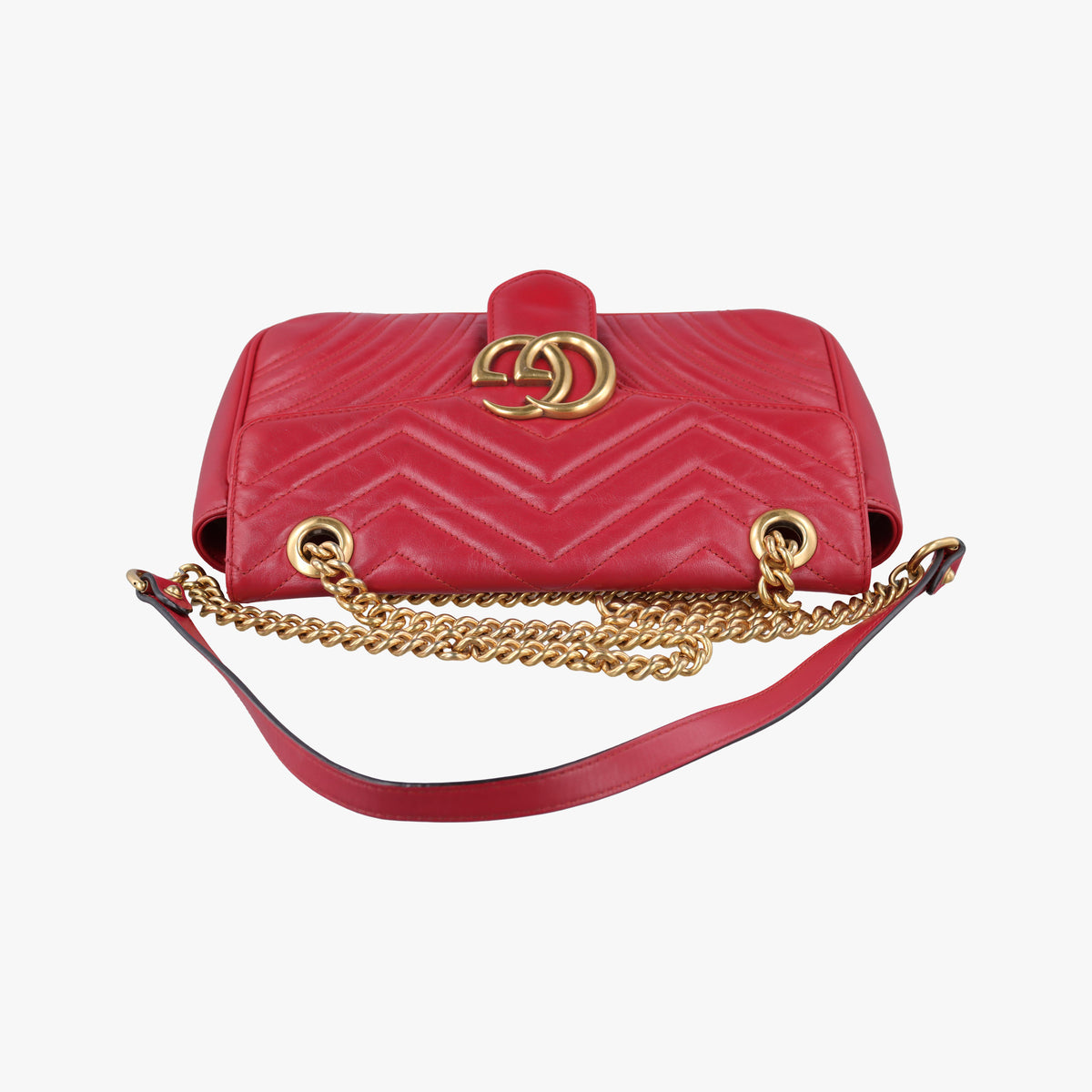 GG Marmont Red Leather 443497 H024674783GGマーモント レッド レザー 443497 H024674783
