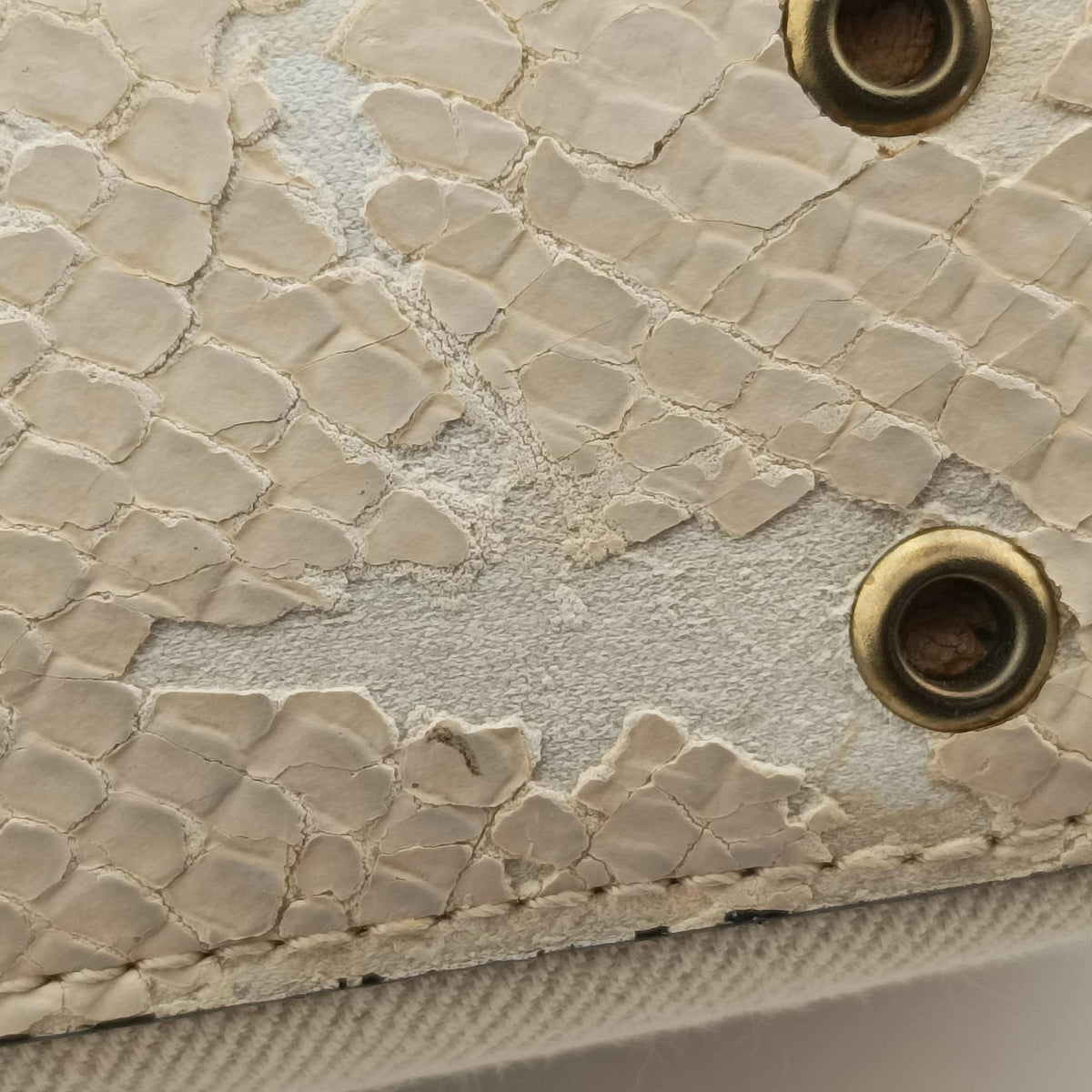 Street Chic Columbus Beige Python×canvas 00-MA-1022ストリートシック コロンバス ベージュ パイソン×キャンバス 00-MA-1022