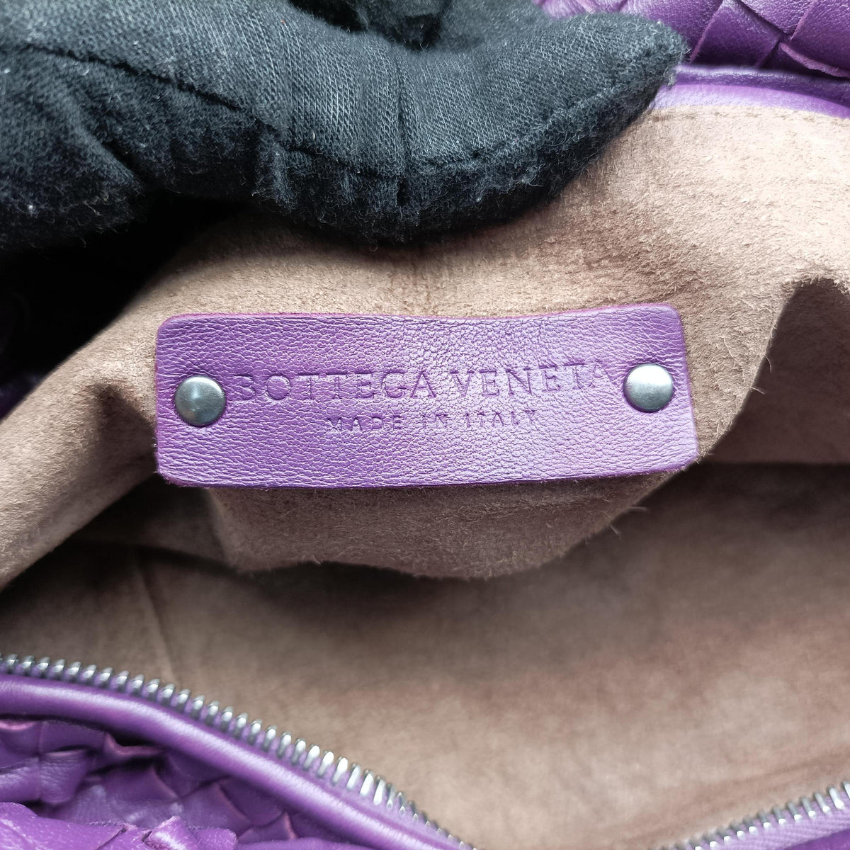 Intrecciato Purple lambskin B03701084Iイントレチャート パープル ラムスキン B03701084I