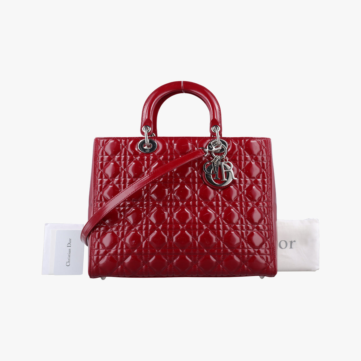 Lady Dior Red patent 09-BO-0174レディディオール レッド パテント 09-BO-0174