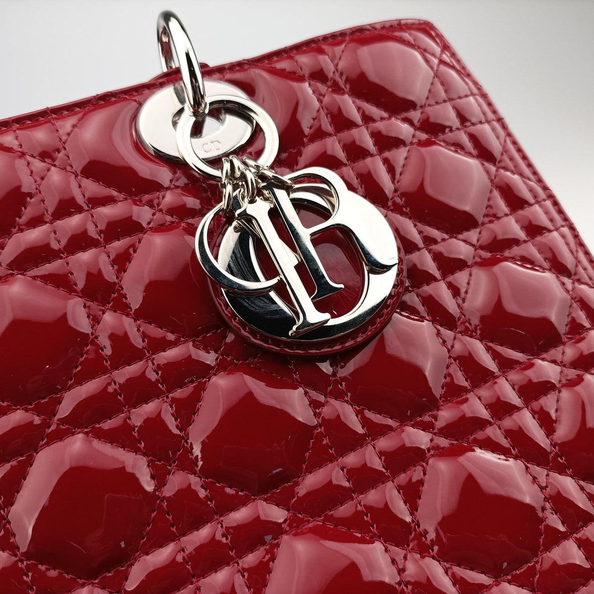 Lady Dior Red patent 09-BO-0174レディディオール レッド パテント 09-BO-0174