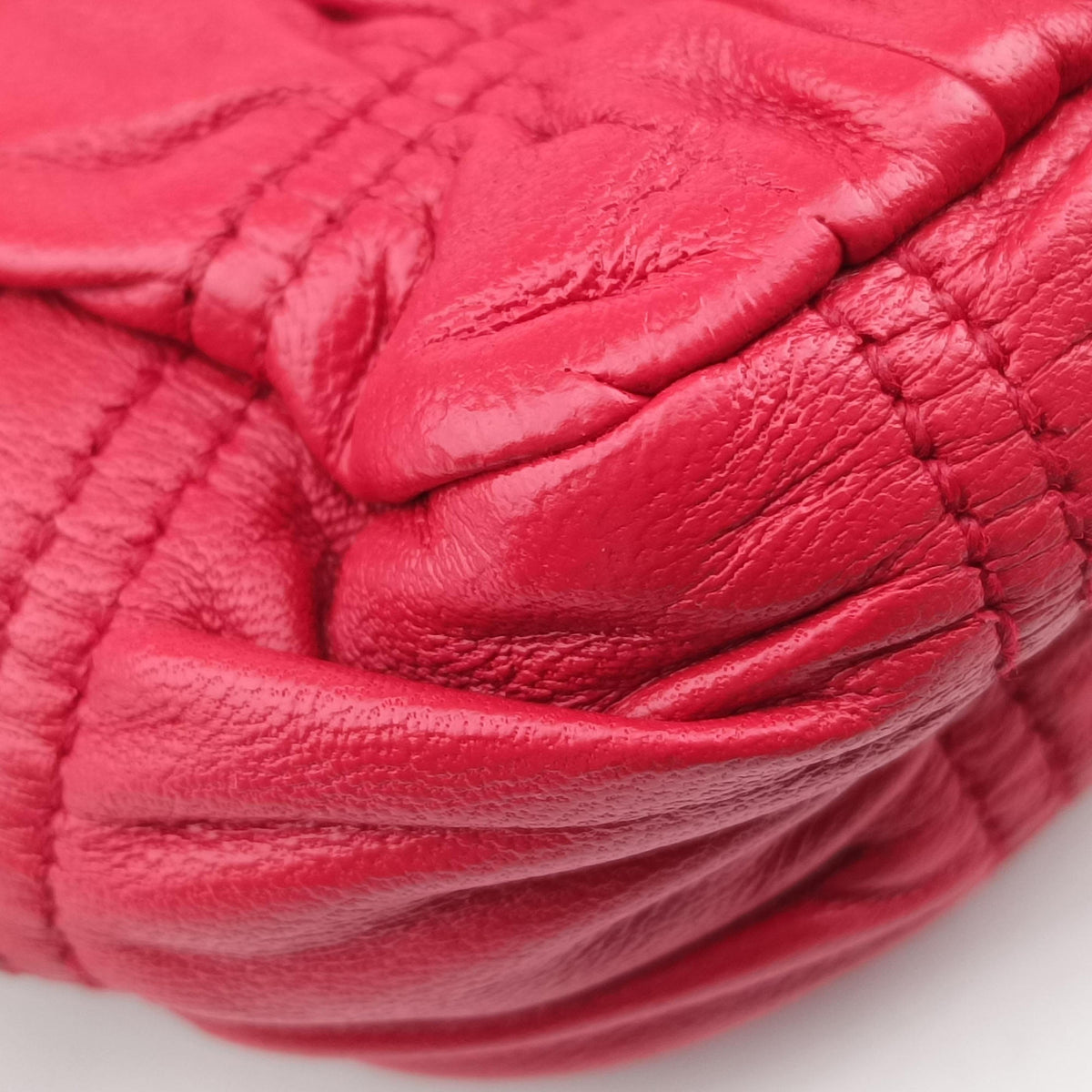 Gaufre Mini Red leather 1BH112 53ギャザーミニ レッド レザー 1BH112 53