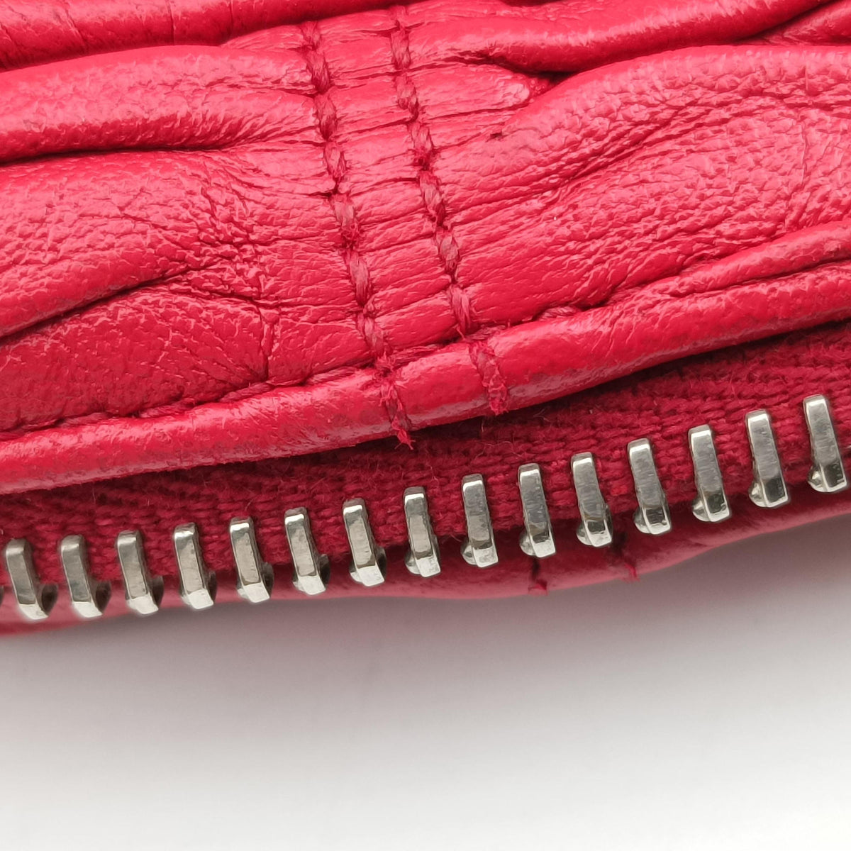 Gaufre Mini Red leather 1BH112 53ギャザーミニ レッド レザー 1BH112 53