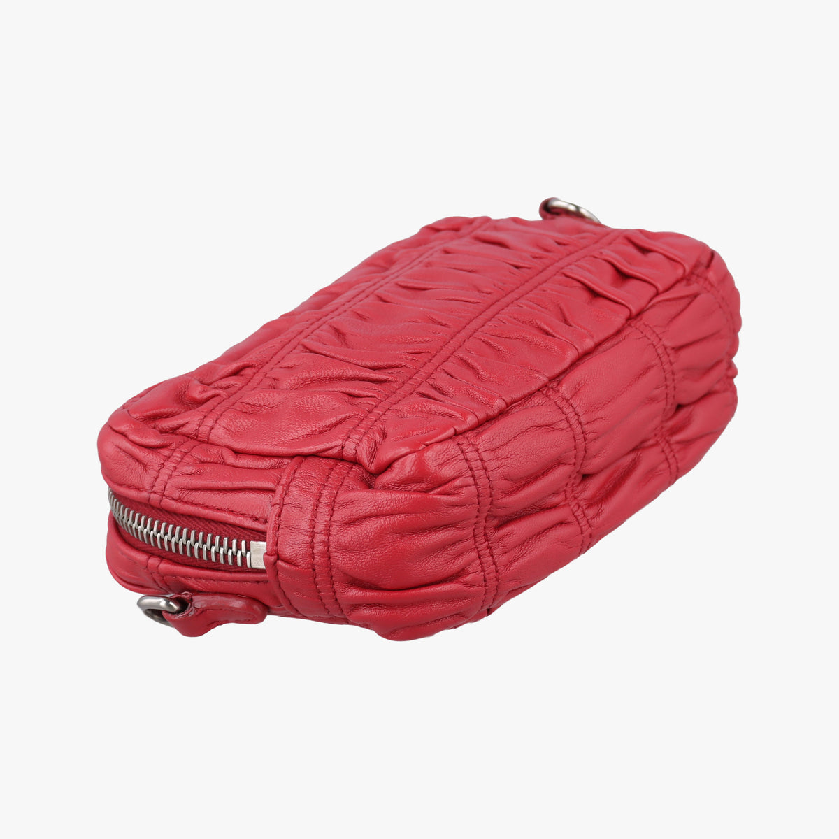 Gaufre Mini Red leather 1BH112 53ギャザーミニ レッド レザー 1BH112 53