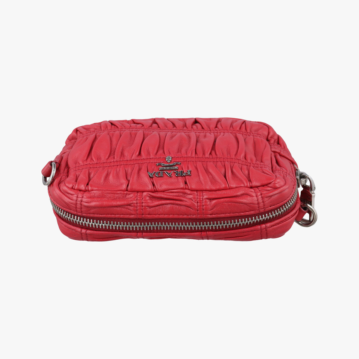 Gaufre Mini Red leather 1BH112 53ギャザーミニ レッド レザー 1BH112 53