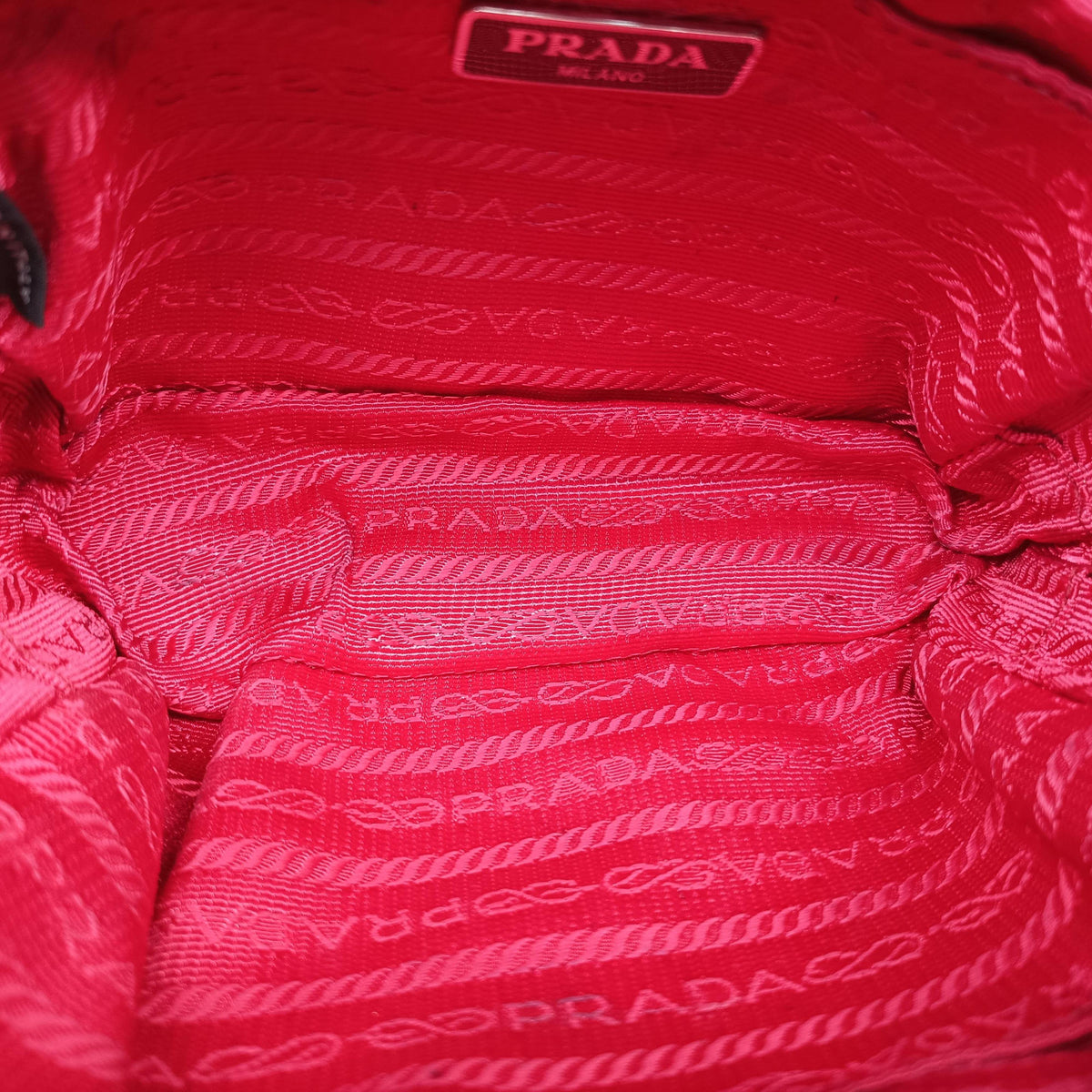 Gaufre Mini Red leather 1BH112 53ギャザーミニ レッド レザー 1BH112 53