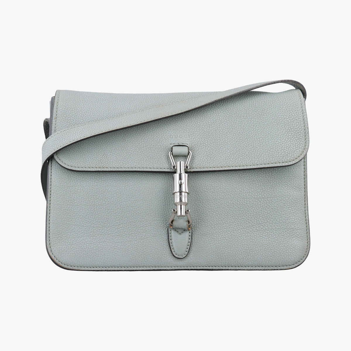 New Jackie BlueGrey Leather 362971 F017031595ニュージャッキー ブルーグレー レザー 362971 F017031595