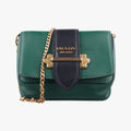 City Calf Cahier Green×black leather 25シティカーフ カイエ グリーン×ブラック レザー 25