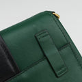 City Calf Cahier Green×black leather 25シティカーフ カイエ グリーン×ブラック レザー 25