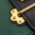 City Calf Cahier Green×black leather 25シティカーフ カイエ グリーン×ブラック レザー 25