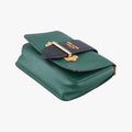 City Calf Cahier Green×black leather 25シティカーフ カイエ グリーン×ブラック レザー 25