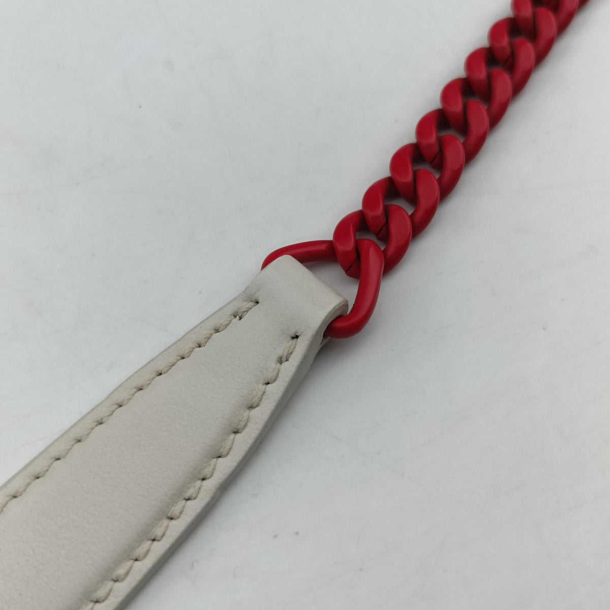 Cahier Heart and Flower White×red leather 25 Pカイエ ハート フラワー ホワイト×レッド レザー 25 P