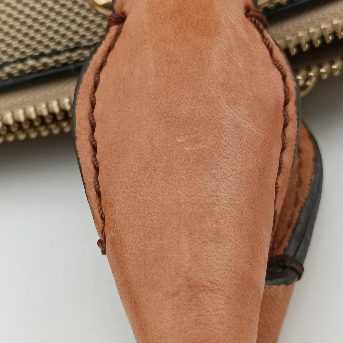 Harley Beige×Brown Canvas× leather 01 10 51 6008ハーレー ベージュ×ブラウン キャンバス×レザー 01 10 51 6008