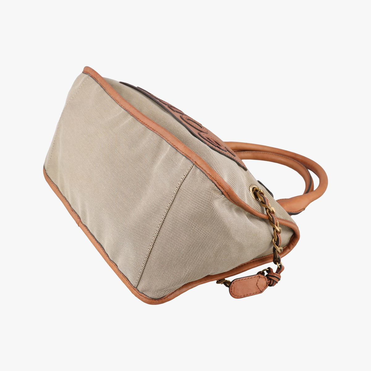 Harley Beige×Brown Canvas× leather 01 10 51 6008ハーレー ベージュ×ブラウン キャンバス×レザー 01 10 51 6008