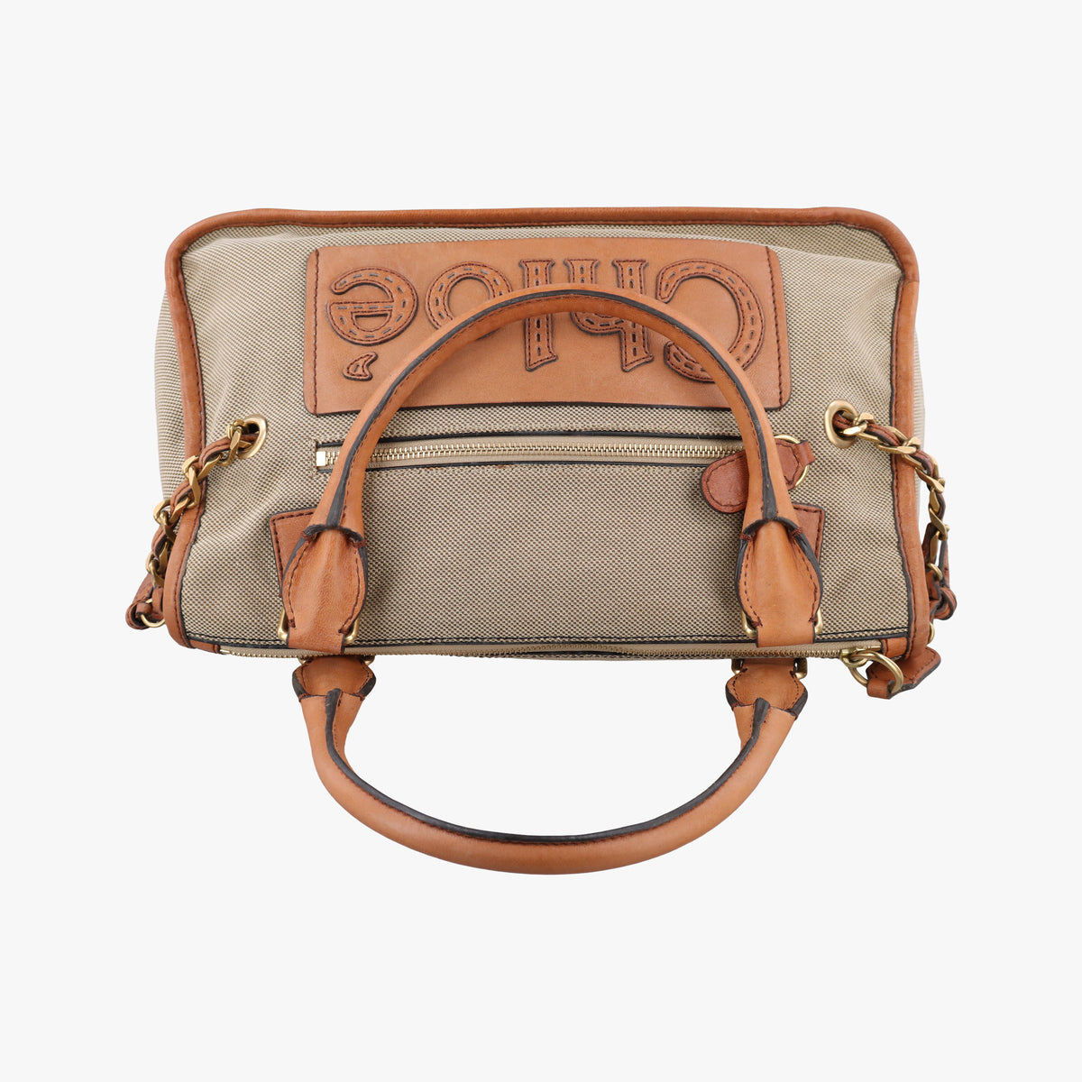 Harley Beige×Brown Canvas× leather 01 10 51 6008ハーレー ベージュ×ブラウン キャンバス×レザー 01 10 51 6008