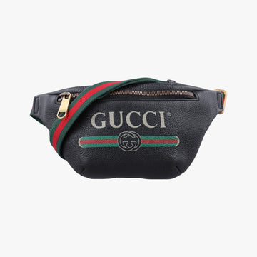 Print Black Leather 527792 E027747586グッチプリント ブラック レザー 527792 E027747586