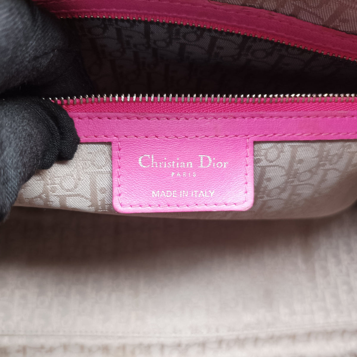 Lady Dior Pink lambskin 08-MA-1121レディディオール ピンク ラムスキン 08-MA-1121