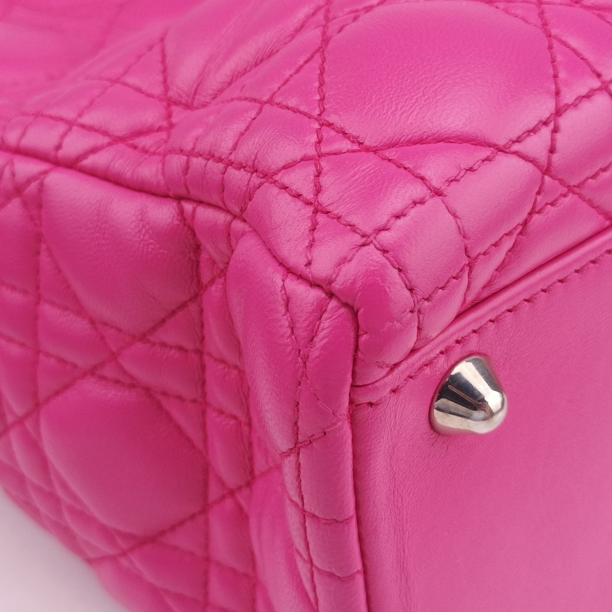 Lady Dior Pink lambskin 08-MA-1121レディディオール ピンク ラムスキン 08-MA-1121