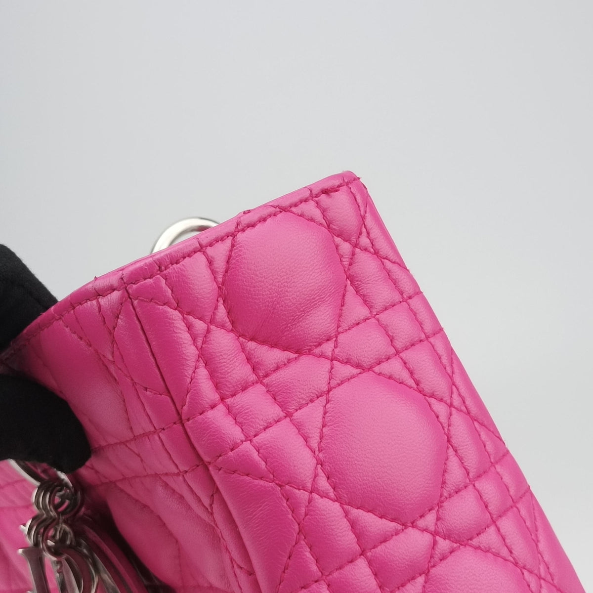 Lady Dior Pink lambskin 08-MA-1121レディディオール ピンク ラムスキン 08-MA-1121
