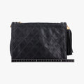 Matelasse fringe Black Lambskin 1141012マトラッセ フリンジ付き ブラック ラムスキン 1141012