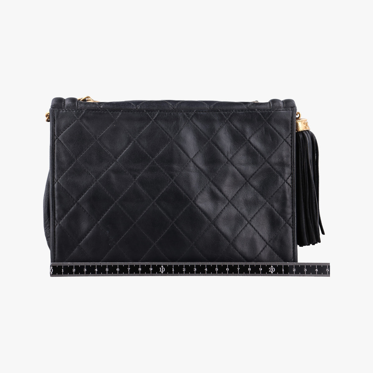 Matelasse fringe Black Lambskin 1141012マトラッセ フリンジ付き ブラック ラムスキン 1141012