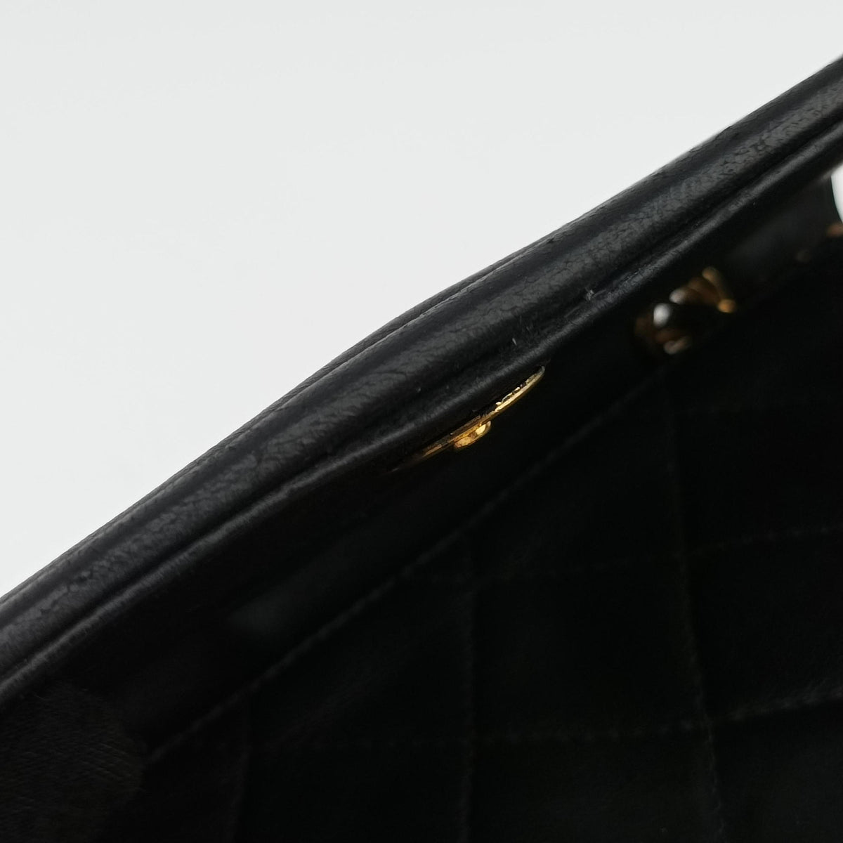 Matelasse fringe Black Lambskin 1141012マトラッセ フリンジ付き ブラック ラムスキン 1141012