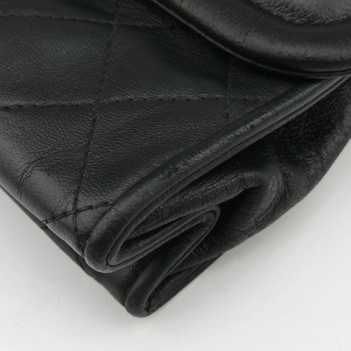 Matelasse fringe Black Lambskin 1141012マトラッセ フリンジ付き ブラック ラムスキン 1141012