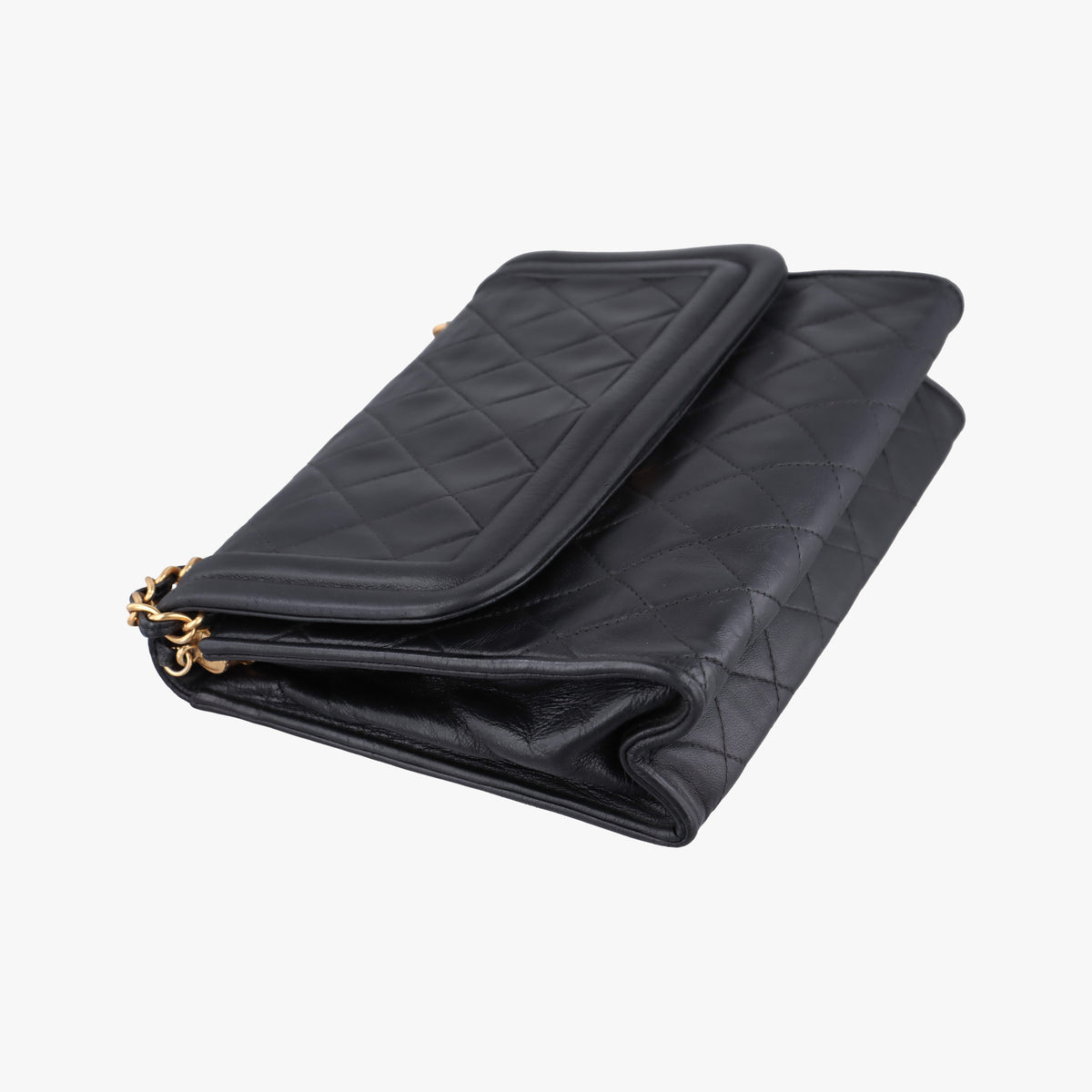 Matelasse fringe Black Lambskin 1141012マトラッセ フリンジ付き ブラック ラムスキン 1141012