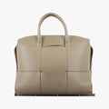 The Arco Briefcase khaki lambskin B09132339Xザ アルコ ブリーフケース カーキ ラムスキン B09132339X