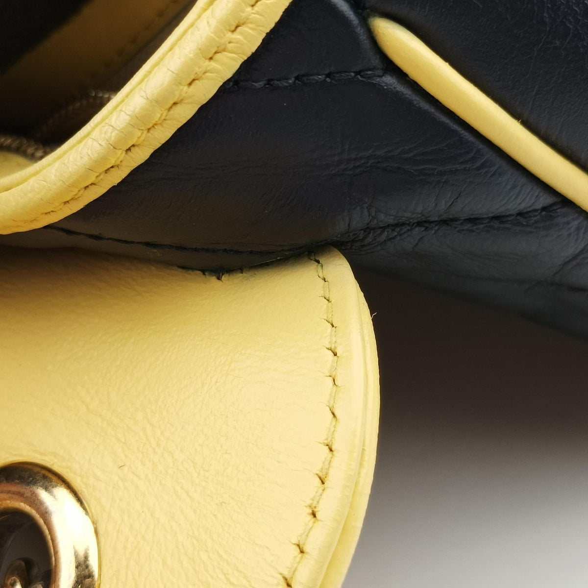 GG Marmont Navy×Red×Yellow Leather 443497 E034999119GGマーモント ネイビー×レッド×イエロー レザー 443497 E034999119