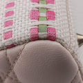 Medium Tweed Sequin Lady Dior Pink×Blue Canvas×Leather 02-MA-1123ミディアムツイード スパンコール レディ ディオール ピンク×ブルー キャンバス×レザー 02-MA-1123