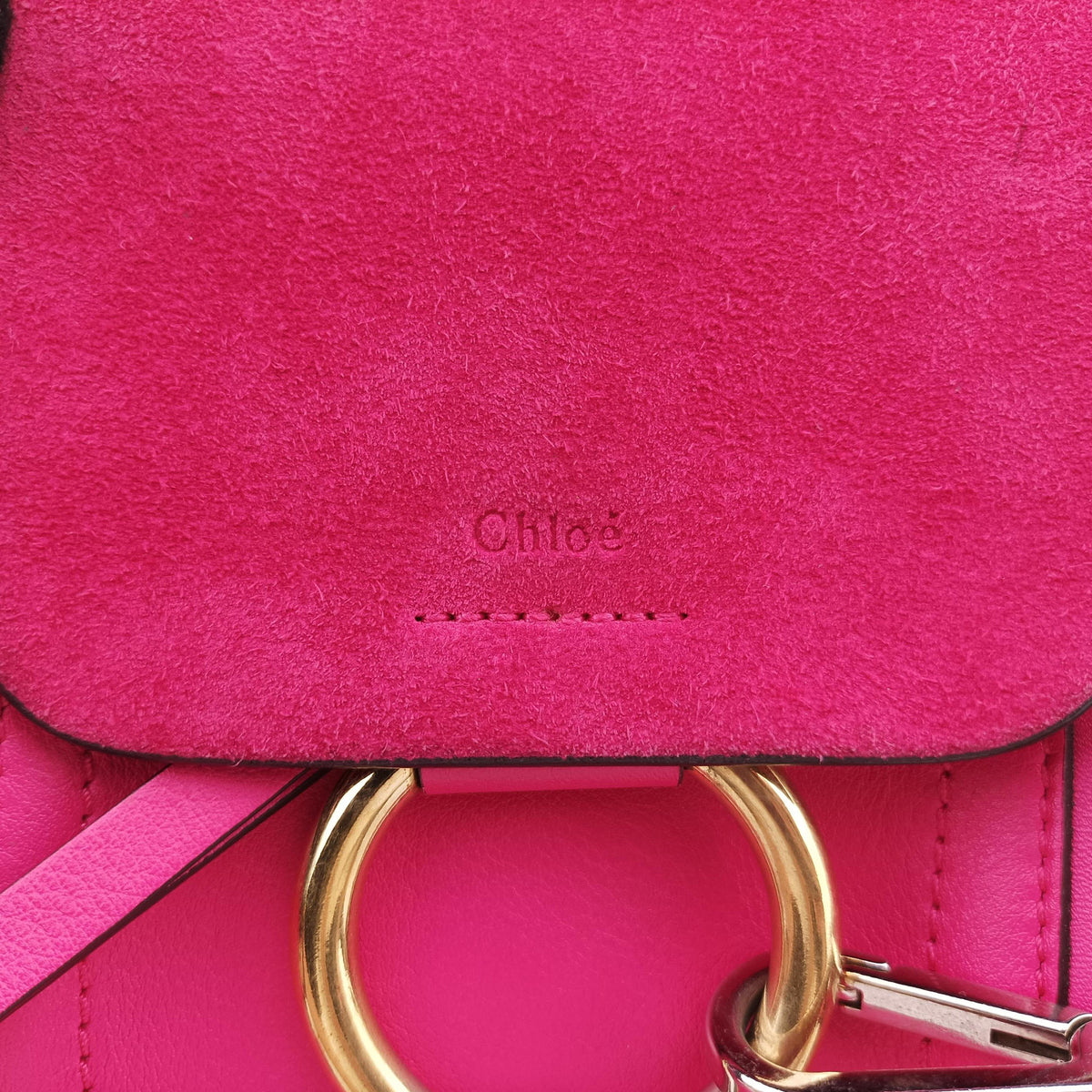FAYE mini Rose Leather × suede 01 18 75 65フェイ ミニ ローズ レッド レザー×スエード 01 18 75 65