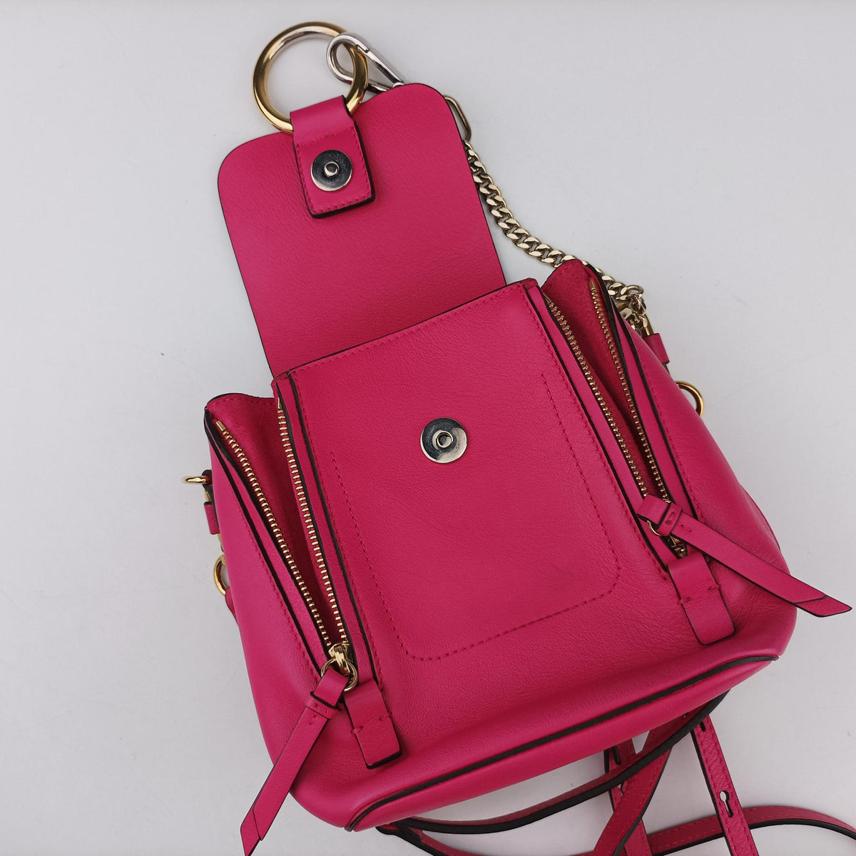 FAYE mini Rose Leather × suede 01 18 75 65フェイ ミニ ローズ レッド レザー×スエード 01 18 75 65