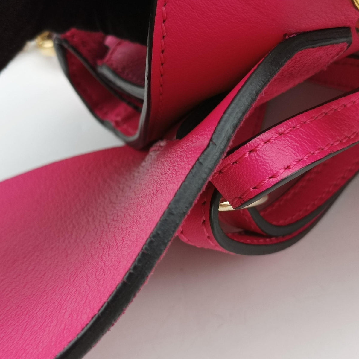 FAYE mini Rose Leather × suede 01 18 75 65フェイ ミニ ローズ レッド レザー×スエード 01 18 75 65
