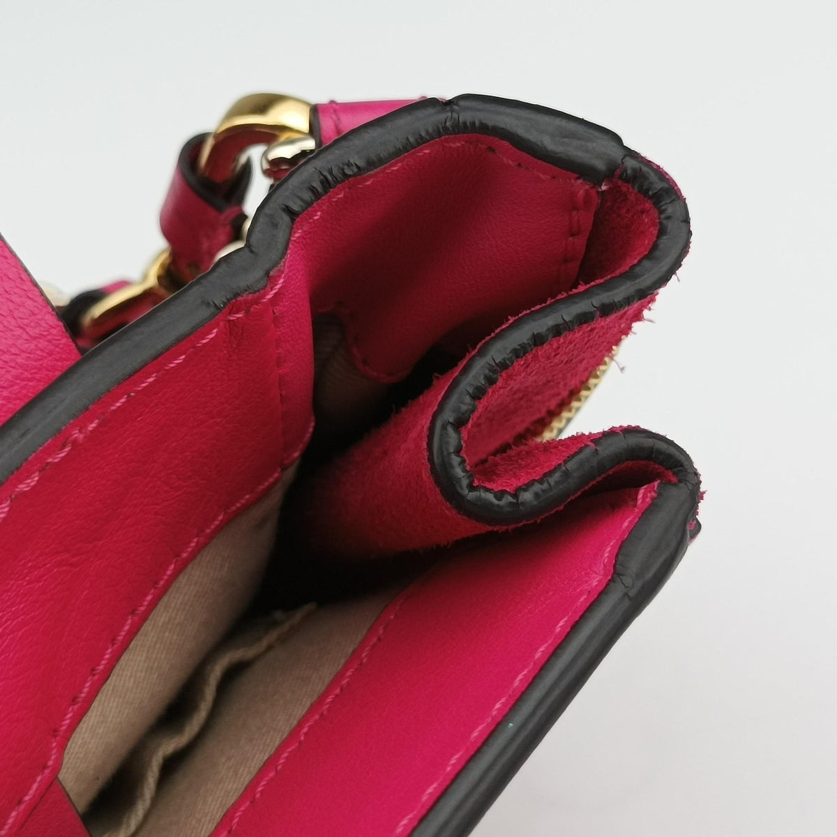 FAYE mini Rose Leather × suede 01 18 75 65フェイ ミニ ローズ レッド レザー×スエード 01 18 75 65