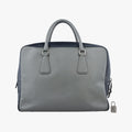 business bag briefcase Grey x Navy SAFFIANO Leather 2VE363 7/A 208ビジネスバッグ ブリーフケース グレー x ネイビー サフィアーノレザー 2VE363 7/A 208
