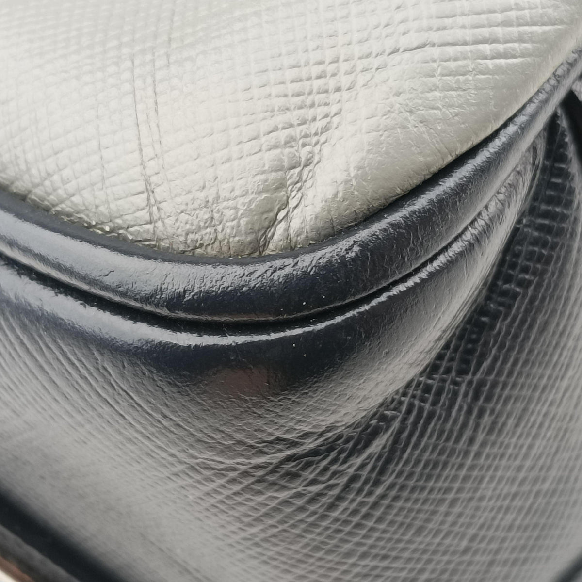 business bag briefcase Grey x Navy SAFFIANO Leather 2VE363 7/A 208ビジネスバッグ ブリーフケース グレー x ネイビー サフィアーノレザー 2VE363 7/A 208