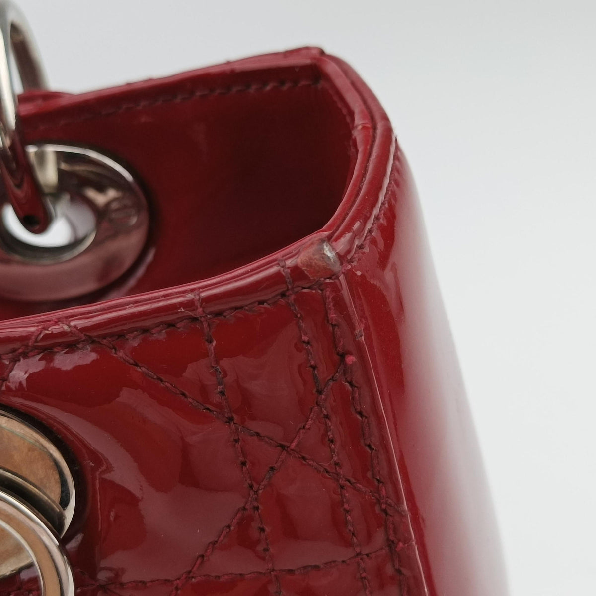 Lady Dior Red Patent 16-BO-0153レディディオール レッド パテント 16-BO-0153